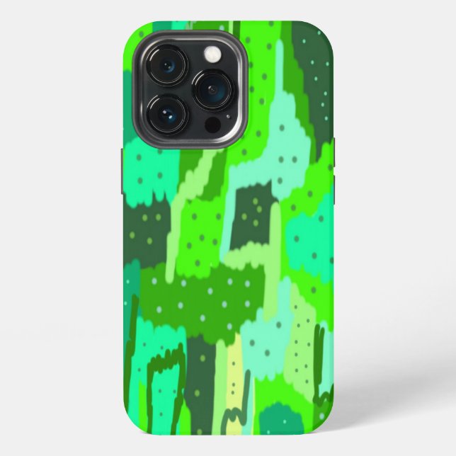 Green Foliage Abstract iPhone Case (Back)