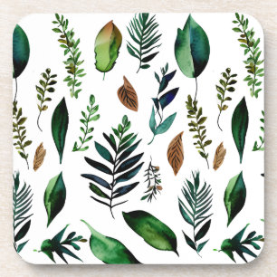 Green Foliage Botanical Nature Coaster