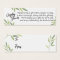 Green Foliage Display Bridal Shower Mini Gift Card