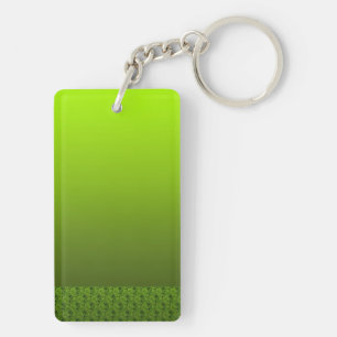 Green Foliage Key Ring