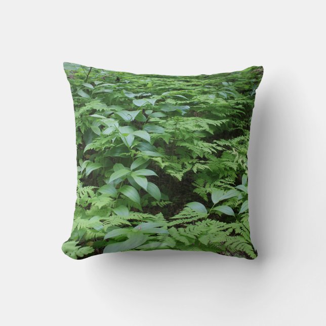 Green Foliage Pillow (Front)