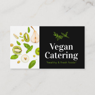 Green Food Healthy Nutrition Organic Vegan Bakery Business Card