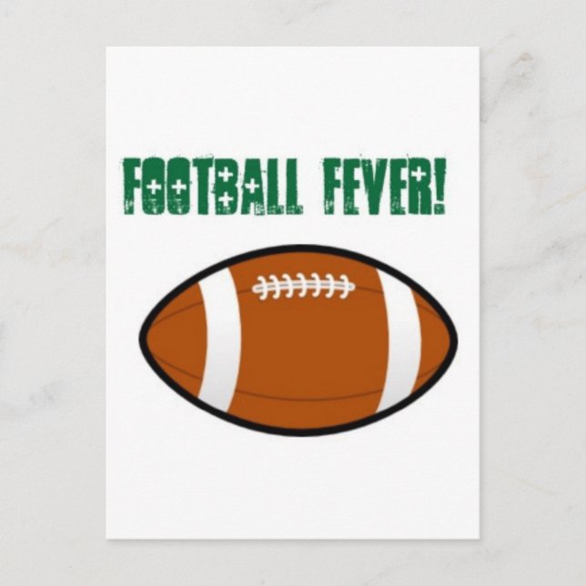 Green Football Design Postcard (Front)