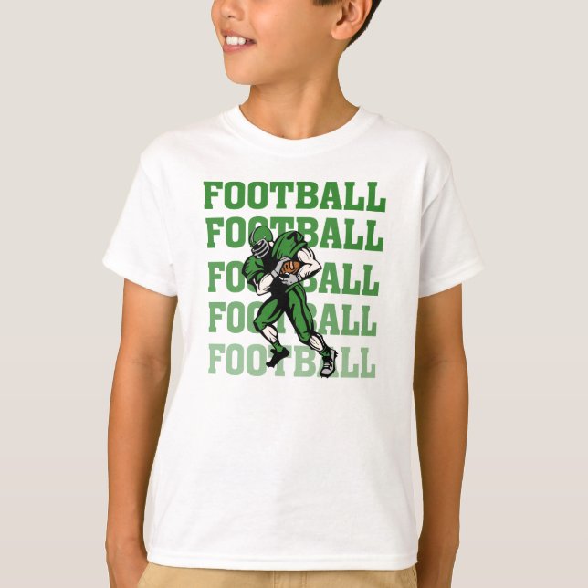 Green Football Player T-shirts and Gifts (Front)