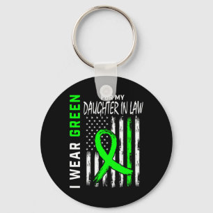 Green For My Daughter In Law Kidney Disease Awaren Key Ring