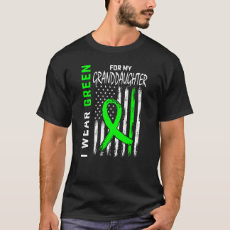 Green For My Granddaughter Kidney Disease Awarenes T-Shirt
