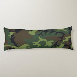 Green Forest Military Camo Body Cushion