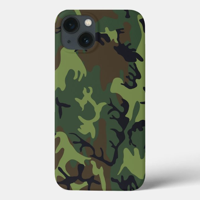 Green Forest Military Camo Case-Mate iPhone Case (Back)