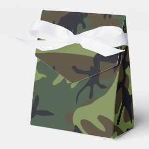 Green Forest Military Camo Favour Box