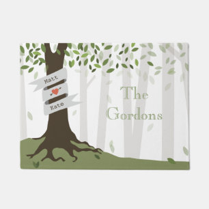 Green Forest Personalised Doormat
