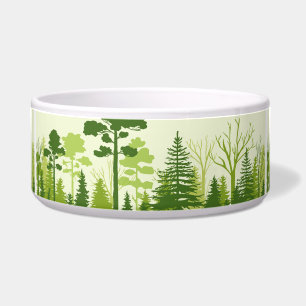 Green Forest pet bowls