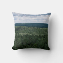 Green Forest With Clouds Nature Landscape Photo