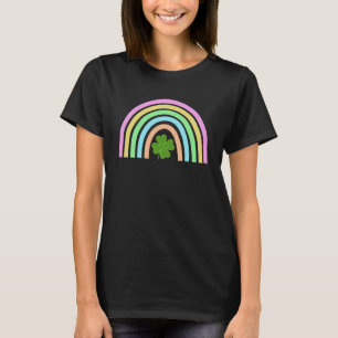 Green Four Leaf C Rainbow St Patrick s Day T-Shirt