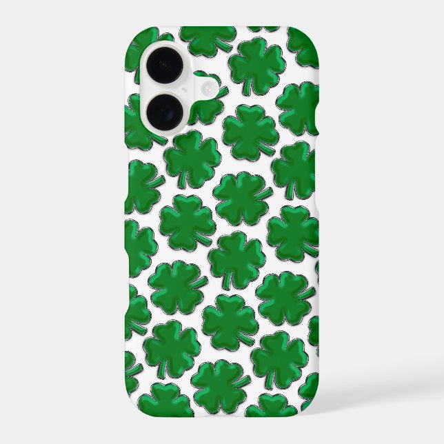 Green Four Leaf Clover Pattern (Back)
