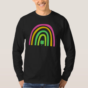 Green Four Leaf Clover Rainbow St Patrick's Day_2 T-Shirt
