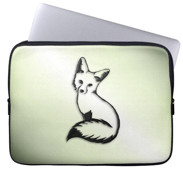 Green Fox   Laptop Sleeve (Front)