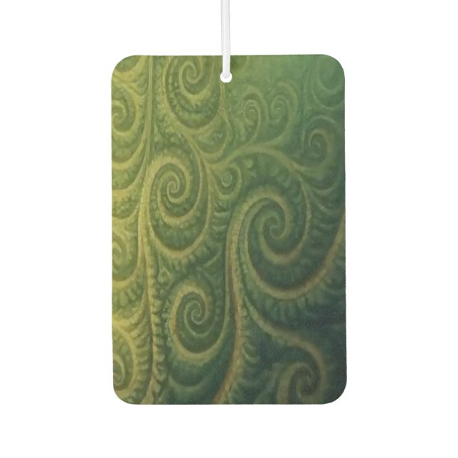 Green Fractal Air Freshener (Front)