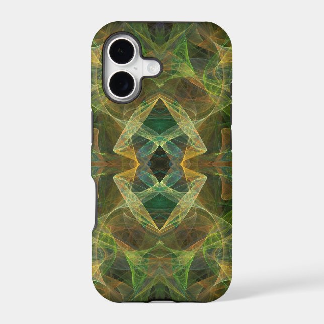 Green Fractal iPhone 5 Case-Mate Barely There (Back)
