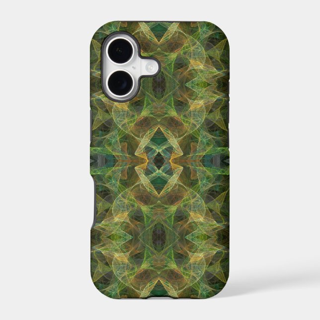 Green Fractal iPhone 5 Case-Mate Barely There (Back)