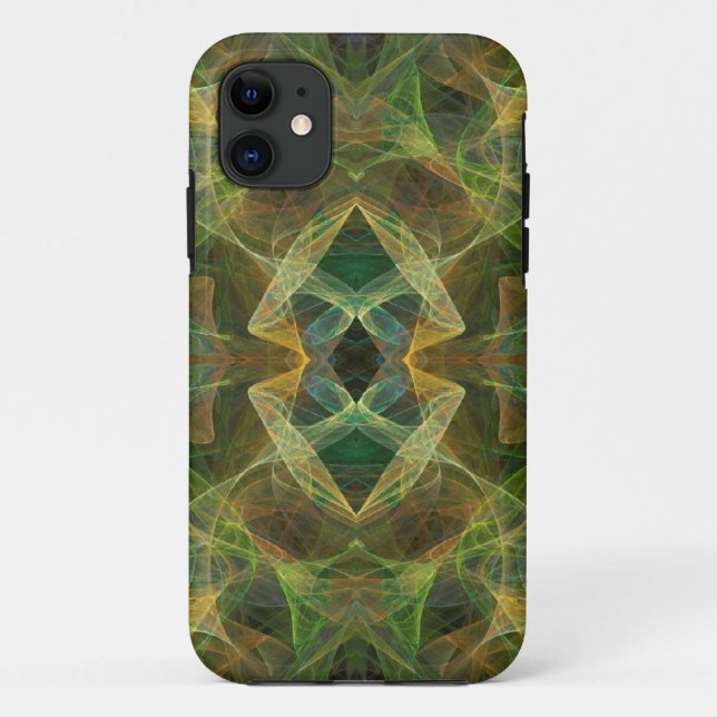 Green Fractal iPhone 5 Case-Mate Barely There Case (Back)