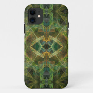 Green Fractal iPhone 5 Custom Case-Mate ID 11 Case