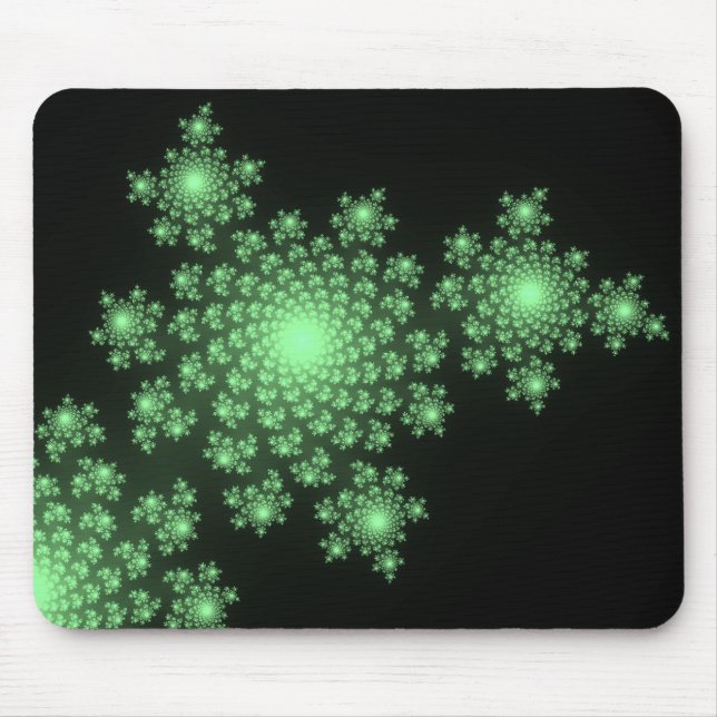 Green Fractal Mousepad (Front)