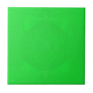 Green fractal tile Piece 4 of 6