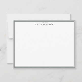 Green Frame Note Card