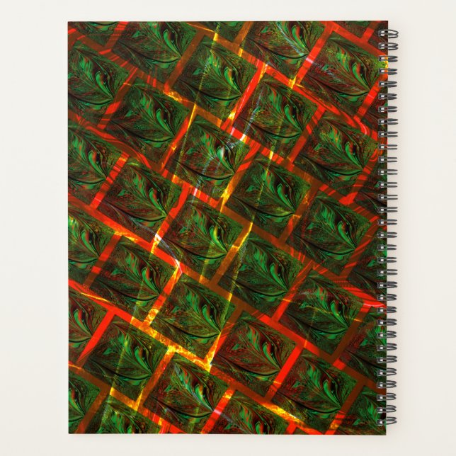 'Green framed eyes', scratches or red grating. Planner (Back)