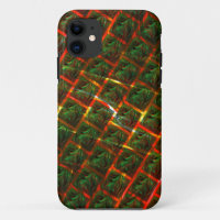 'Green framed eyes', scratches or red grid.