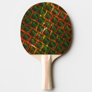 'Green framed eyes', scratches or red grid. Ping Pong Paddle