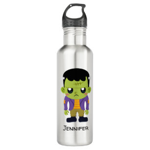 Green Frankenstein Monster Halloween 710 Ml Water Bottle