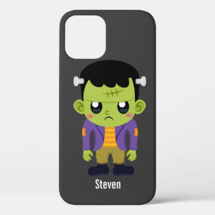 Green Frankenstein Monster Halloween iPhone 12 Case