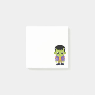 Green Frankenstein Monster Halloween Post-it Notes