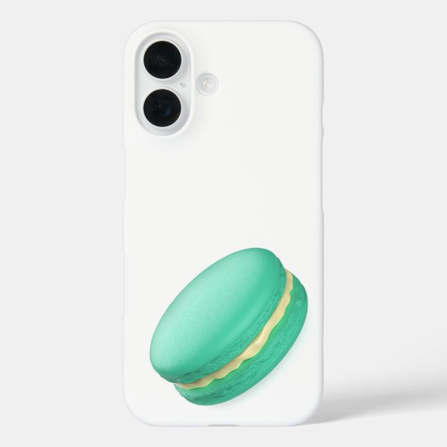 Green french macaron Case-Mate iPhone case (Back)
