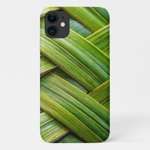 Green Fresh Bamboo Weave iPhone 11 Case