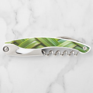 Green Fresh Bamboo Weave  Corkscrew