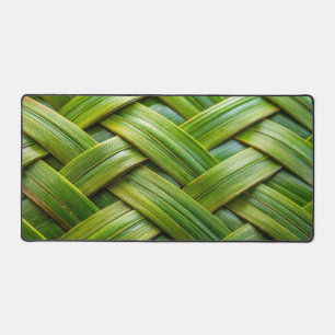 Green Fresh Bamboo Weave  Desk Mat