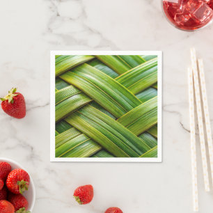 Green Fresh Bamboo Weave Napkin