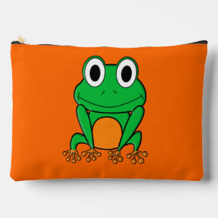 Green frog accessory pouch