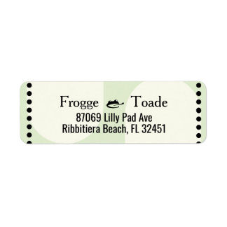 Green Frog Address Label Return Address Label