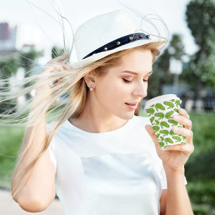 Green Frog Cartoon Paper Cups