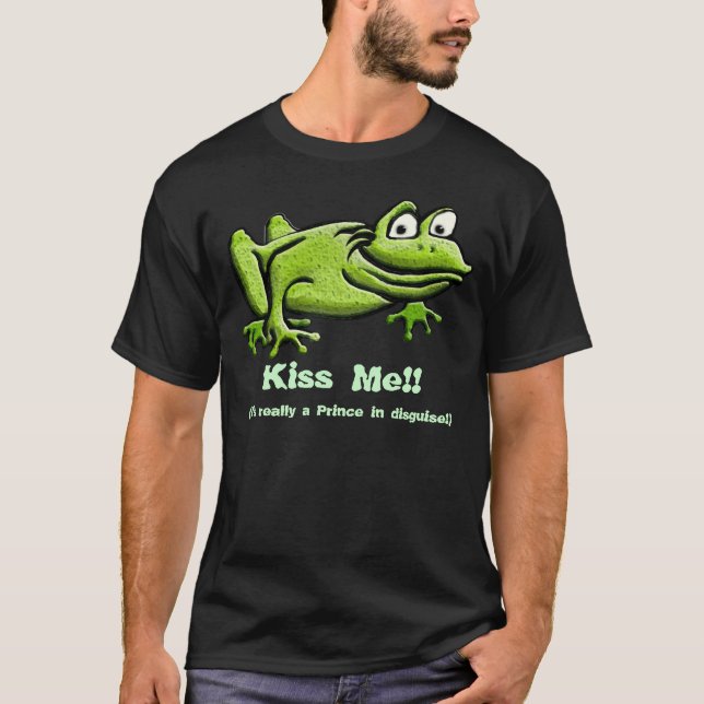 Green Frog Cartoon T-Shirt (Front)