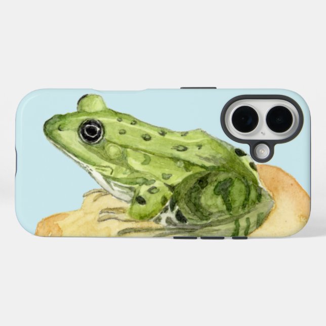 Green Frog Case-Mate iPhone Case (Back (Horizontal))