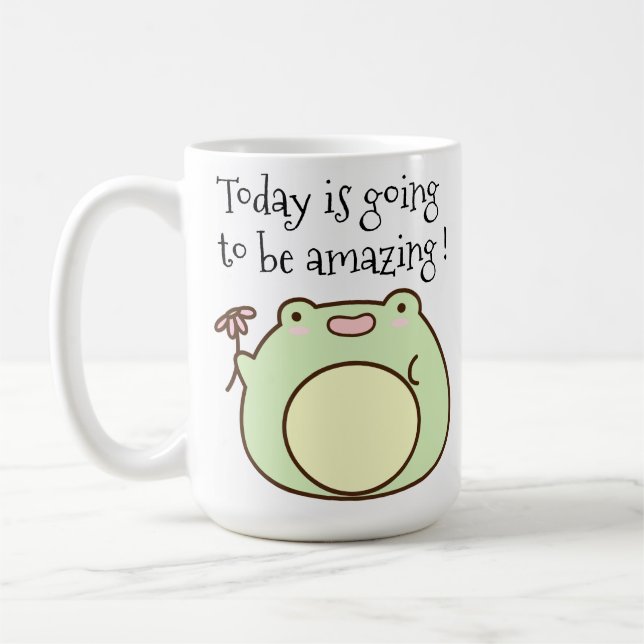 Green Frog Coffee Mug (Left)