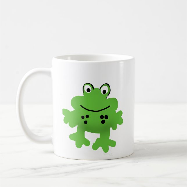 Green Frog Coffee Mug (Left)