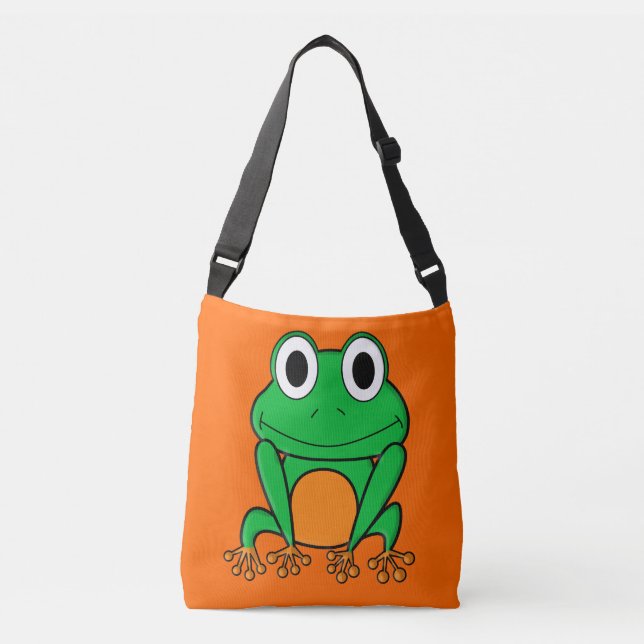 Green frog crossbody bag (Front)