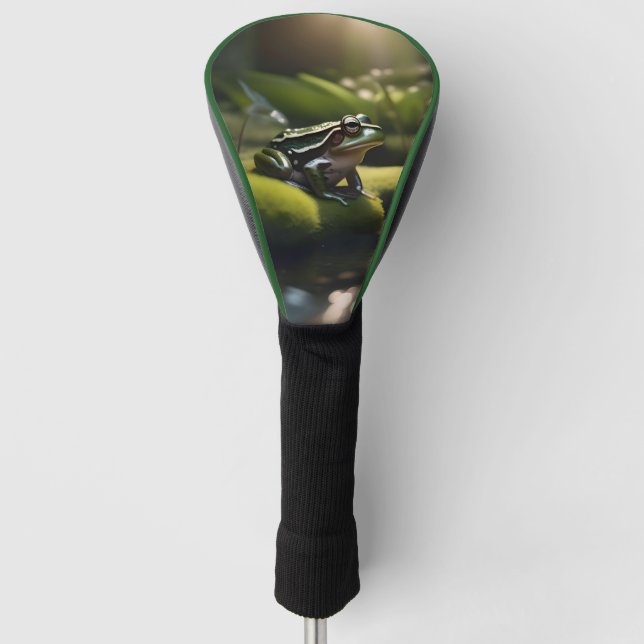 Green Frog Forest Life, Golf Head Cover (Front)