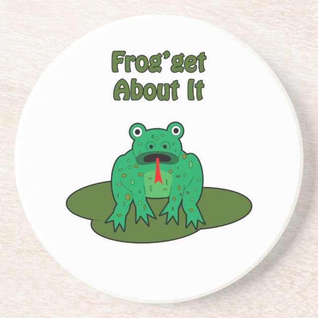 Green Frog - Frog Get About It Coaster (Front)