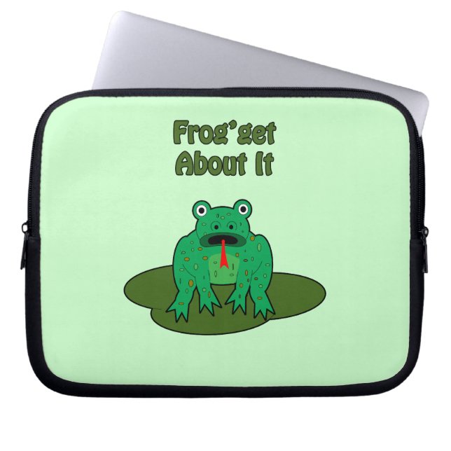 Green Frog - Frog Get About It Laptop Sleeve (Front)
